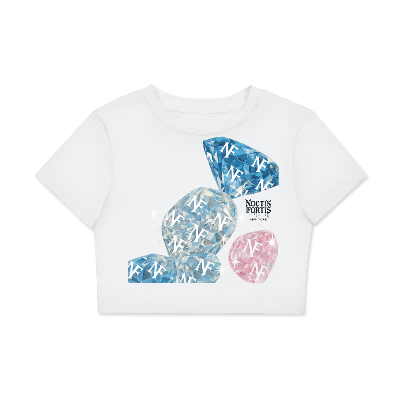 Black Drip Crop Top