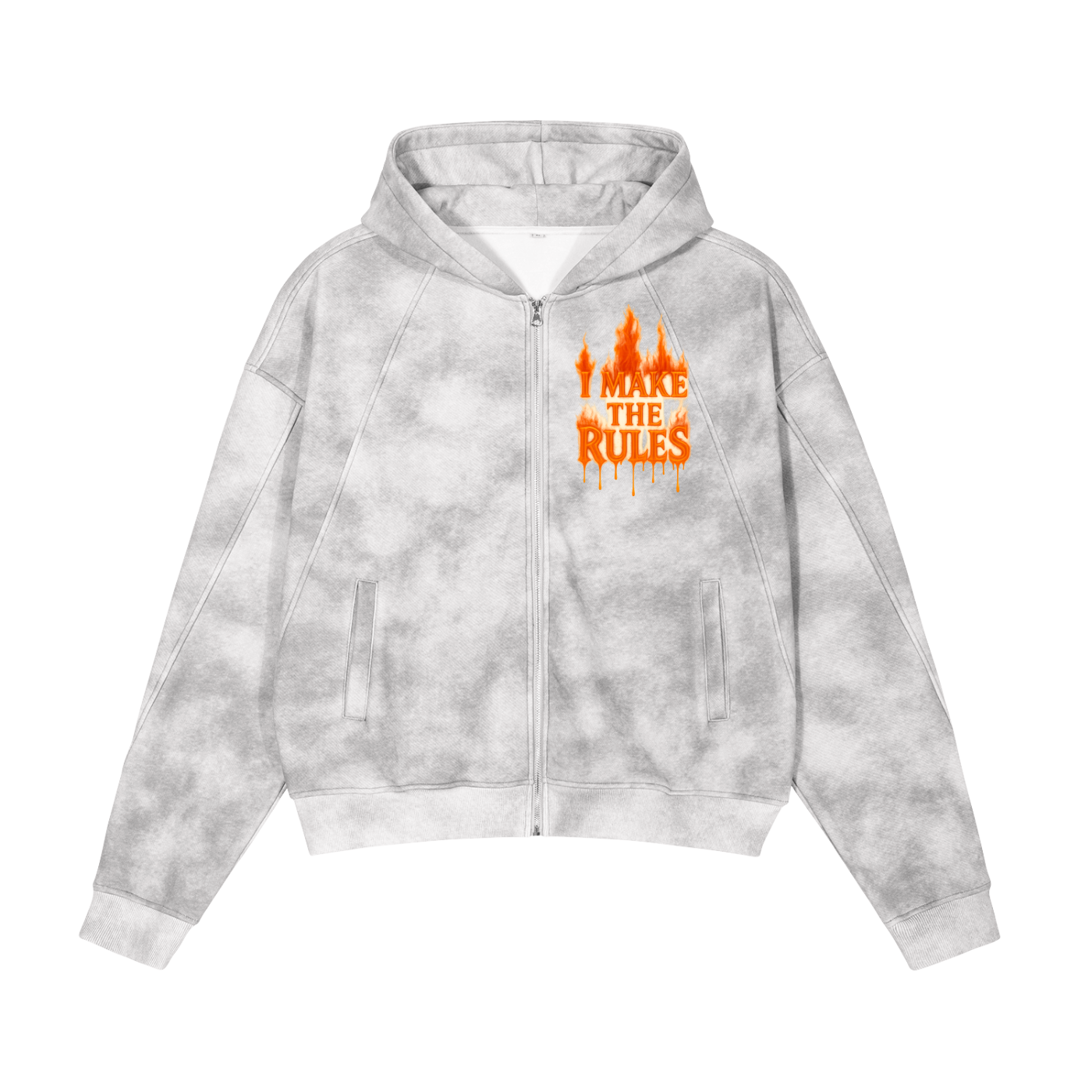 Flaming Dirty Zip-up Hoodie
